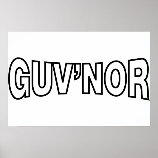GUV'NOR POSTER (Vorne)