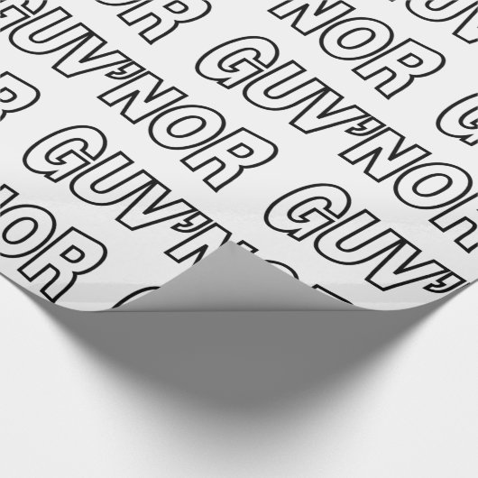 GUV'NOR WRAPPING PAPIER GESCHENKPAPIER (Ecke)