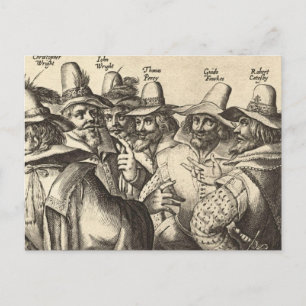 Guy Fawkes Postkarte