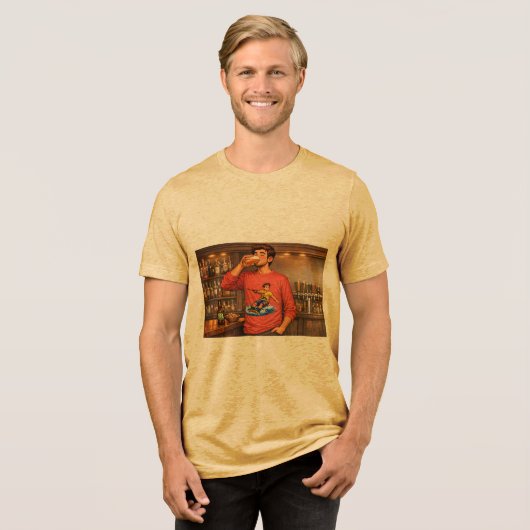 Guy having an IPA with a wakeboard shirt (Vorderseite voll)