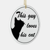 Guy loves cat keramikornament (Rechts)