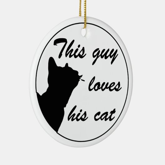 Guy loves cat keramikornament (Rechts)