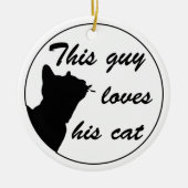 Guy loves cat keramikornament (Vorne)