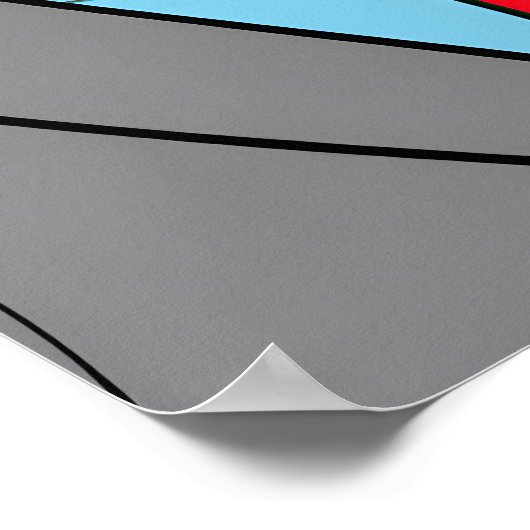 Guy saying OK Pop Art Poster (Ecke)