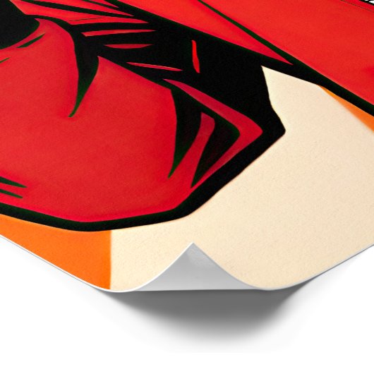 Guy with Camera Pop Art Poster (Ecke)