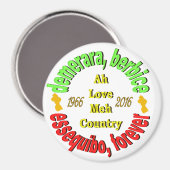 Guyana 3 Landkreis 3" Round Magnet (Vorderseite/Rückseite)