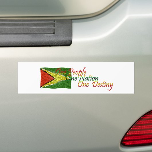 Guyana-Autoaufkleber-Flagge mit Motto Autoaufkleber (Auf Auto)