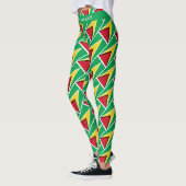GUYANA Benutzerdefinierter Text führt Ihr EIGENES Leggings (Links)