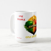 Guyana bunt kaffeetasse (Vorderseite Links)