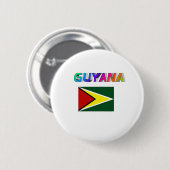 Guyana Button (Vorne & Hinten)