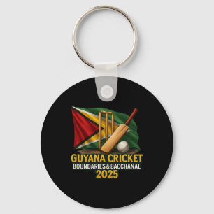 Guyana Caribbean Cricket 2025 Grenzen und Cchan Schlüsselanhänger