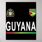 Guyana Cheer Jersey 2017 Fußball Guyana Poster (Vorne)