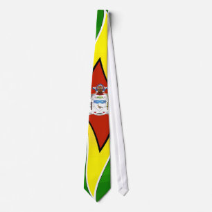 Guyana_Coat von Arms_Tie_ Designer_Guyanese Krawatte