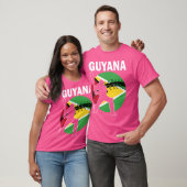 Guyana Cricket Fans Guyana Flag Cricket Player T-Shirt (Unisex)