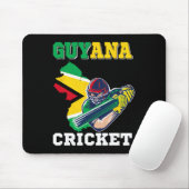 Guyana Cricket Player Flag Jersey Guyana Sports  Mousepad (Mit Mouse)