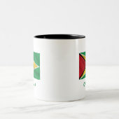Guyana Einfache Flagge | Täglicher Stolz Zweifarbige Tasse (Mittel)