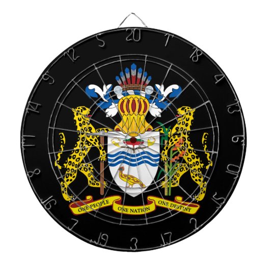 Guyana Emblem Dartscheibe (vorne)