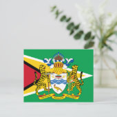 Guyana Emblem Postkarte (Stehend Vorderseite)