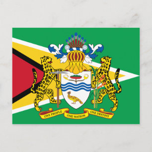 Guyana Emblem Postkarte