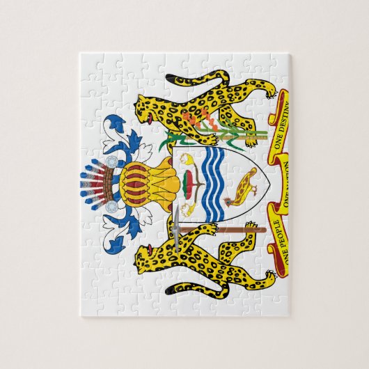 Guyana Emblem Puzzle (Vertikal)