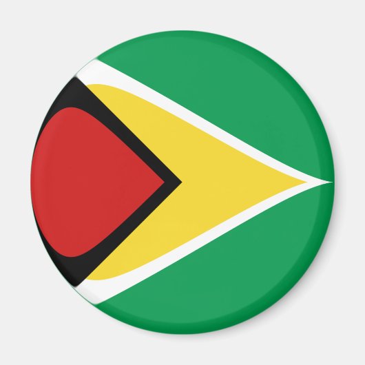 Guyana Fisheye Flag Magnet (Vorne)