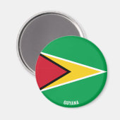Guyana Flag Charming Patriotic Magnet (Vorderseite/Rückseite)