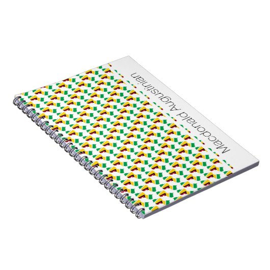 GUYANA Flag Custom Add Your Name Notebook Journal Notizblock (Rechte Seite)