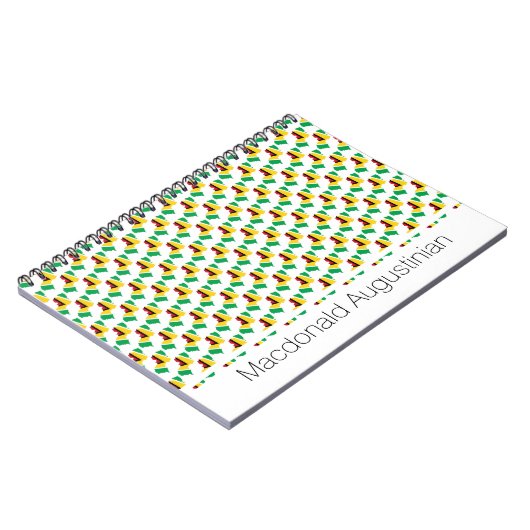 GUYANA Flag Custom Add Your Name Notebook Journal Notizblock (Linke Seite)