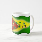 Guyana Flag_Digital Art_Mug Kaffeetasse (VorderseiteRechts)