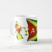 Guyana Flag_Digital Art_Mug Kaffeetasse (Vorderseite Links)