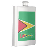 Guyana Flag Elegant Patriotic Flask Flachmann (Rechts)