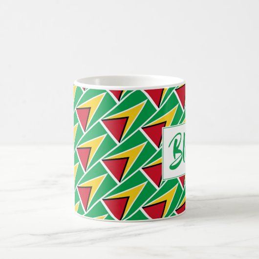 GUYANA FLAG Gesegnet Christliche Schrift Kaffeetasse (Mittel)
