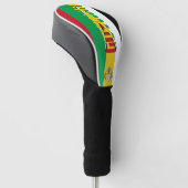 Guyana Flag Gorgeous Patriotic Golf Headcover (angewinkelt)