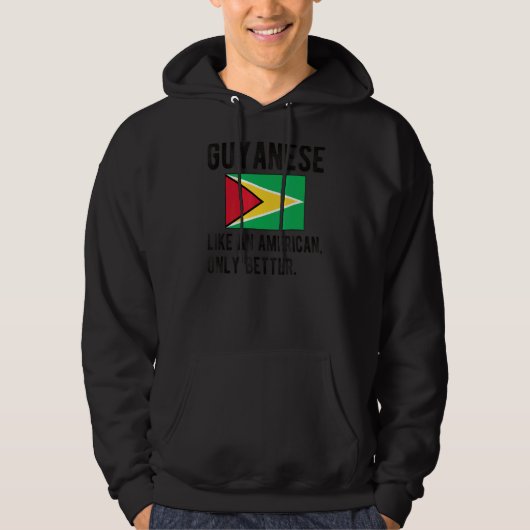 Guyana-Flag Guyana Geborene Guyana-Wurzeln Hoodie (Vorderseite)