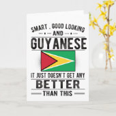 Guyana Flag Guyana Heritage Guyana Roots Karte (Gelbe Blume)