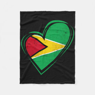 Guyana Flag Guyanese Caribbean Cruise Cricket Kaie Fleecedecke