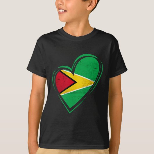 Guyana Flag Guyanese Caribbean Cruise Cricket Kaie T-Shirt (Vorderseite)
