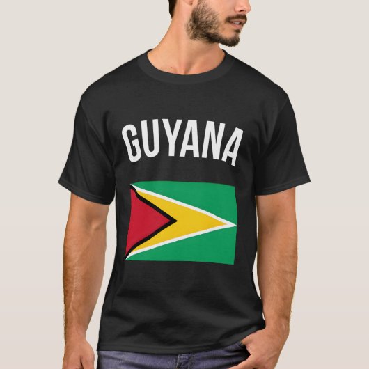 Guyana Flag Guyanese Guyana T-Shirt (Vorderseite)
