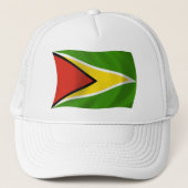 Guyana Flag Hat Truckerkappe (Vorderseite)
