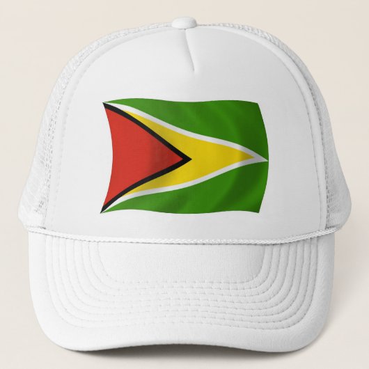 Guyana Flag Hat Truckerkappe (Vorderseite)
