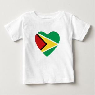 Guyana Flag Herz T - Shirt