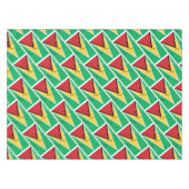 GUYANA Flag Karte Stilvoll Patriotic Geometric Tischdecke (Vorderseite (Horizontal))