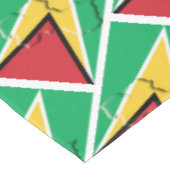 GUYANA Flag Karte Stilvoll Patriotic Geometric Tischdecke (Schrägansicht)