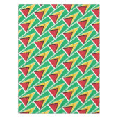 GUYANA Flag Karte Stilvoll Patriotic Geometric Tischdecke (Vorderseite)