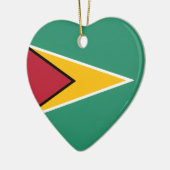 Guyana Flag Keramik Ornament (Links)