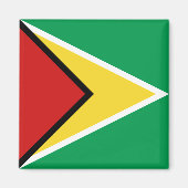 Guyana Flag Magnet (Vorne)