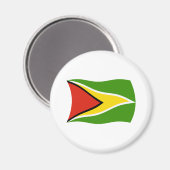 Guyana Flag Magnet (Vorderseite/Rückseite)