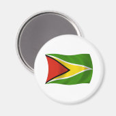 Guyana Flag Magnet (Vorderseite/Rückseite)