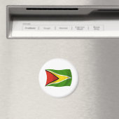 Guyana Flag Magnet (In Situ (Geschirrspüler))