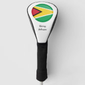 Guyana Flag & Mit Monogramm Golf Clubs Covers Headcover (Vorderseite)